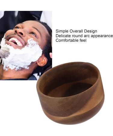 Garosa Wooden Shaving Brush Bowl - Premium Shaving Soap & Cream Bowl for Men | Ideal for Home & Barber Shop Use - Buy Online on GoSupps.com