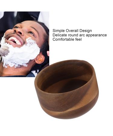 Wooden Men's Shaving Bowl - Burr-Free Compact Foam Mug for Home & Barber Shop - Buy Online on GoSupps.com
