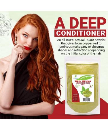 100g Red Henna Lawsonia Inermis Powder - Natural Hair Dye - Buy Online on GoSupps.com