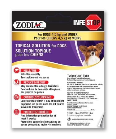Zodiac Infestop for Dogs 4.5KG and Under