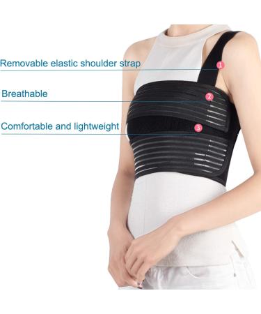 Solmyr Broken Rib Brace - Rib Belt for Men and Women - Medium Size (Pack of 1) | Rib Cage Protector Wrap for Sore or Bruised Ribs Support, Broken Sternum, Dislocated Ribs, Pulled Muscle Pain - Best Protection Option - Buy Online on GoSupps.com