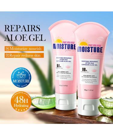 After Sun Soothing repair Aloe Vera Gel soothing aloe vera gel for sunburn face and skin cooling after sun natural moisture care for red skin - Buy Online on GoSupps.com