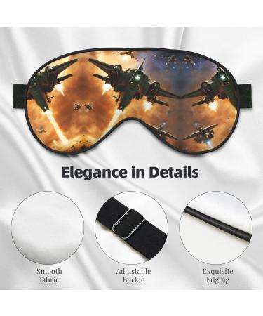 Buy Aircraft Fighter Jets Print Unisex Sleeping Eye Mask - Soft Comfortable Light-Blocking for Travel & Sleep - Buy Online on GoSupps.com