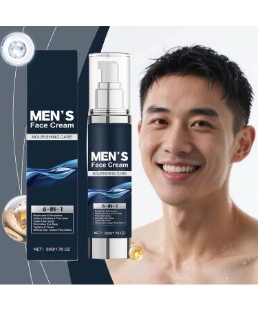  JINGLING JINGLING Men's Face Cream | 6-in-1 Moisturizing Cream with Plumping Effect 50g Day and Night Face Cream For Travel and Home Use - Buy Online on GoSupps.com