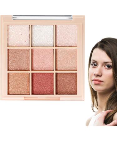 Makeup Eyeshadow Matte Eyeshadow Powder 9 Colours - Highly Pigmented Glitter Luxury Long Lasting Shimmer Makeup Palette for Party Bar Daily Use - Buy Online on GoSupps.com