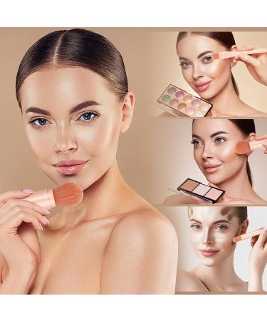 4 in 1 Travel Makeup Brushes Set Portable Retractable Travel Makeup Brushes Foundation Blush Powder Eye Shadow Concealer Brush for Women Makeup Brush Cruelty-Free - Buy Online on GoSupps.com