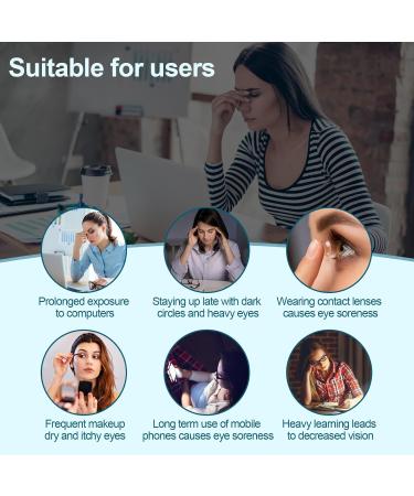 Eye Moisturizing Spray Machine Eye Fatigue and moisturizes The Eyes. Can Assist with Eye Drops Facial and Eye moisturizing (Blue) - Buy Online on GoSupps.com