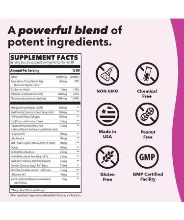 LifeSeasons Beau-T - Hair Nail & Skincare Supplement - Promotes Healthy Hair and Nail Growth - Support Clear Skin & Fights Acne - Nail Strengthener - Contains Biotin Collagen Turmeric - 90 Capsules 90 Count (Pack of 1) - Buy Online on GoSupps.com