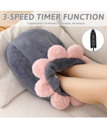 Buy Electric Foot Warmer - 3 Timers & Temperature Levels Automatic Shut-Off Washable Lining - Ideal for Men (Gray) - Buy Online on GoSupps.com