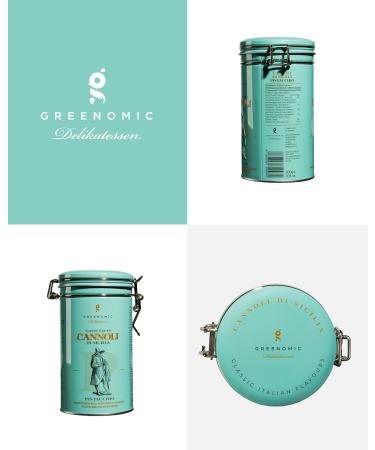 Cannoli-Sicilians | filled with pistachio cream | individually wrapped in a gift box | original Italian-Sicilian biscuits | wonderful with coffee or tea | 200g - Buy Online on GoSupps.com