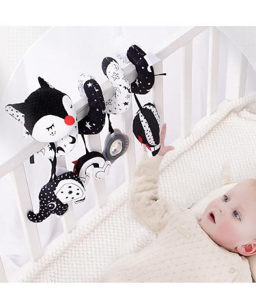 Funsland Stroller Toys | Musical Baby Bed Spiral Plush | Activity Toys for Infants 0-6 Months - Schwarzfuchs - Buy Online on GoSupps.com