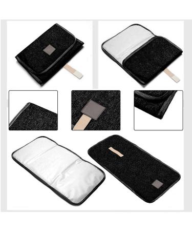 Portable Baby Changing Pad for On-the-Go | Breathable Washable & Reusable Diaper Pad - Ideal for Infants & Toddlers | Black - Buy Online on GoSupps.com