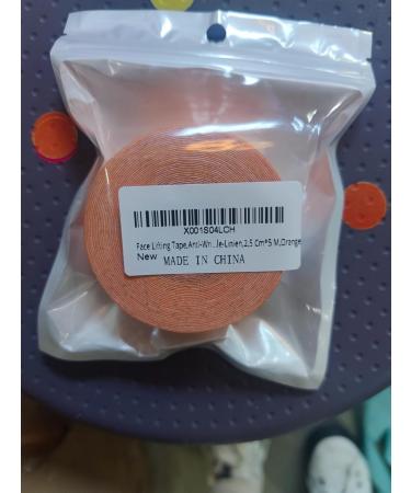 Face Lifting Tape & Anti-Wrinkle Patches | Myofascial Skin Tightening | Firming Creams | 2.5cm x 5m - Orange - Buy Online on GoSupps.com