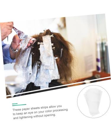 Ipetboom 50 Sheets Highlight Stickers Hair Dye Paper Hair Coloring Hair Dye Tools Foam Hair Dye Hair Dying Paper Bubble Hair Dye Hair Dye Foam Hair Salon Supplies White - Buy Online on GoSupps.com