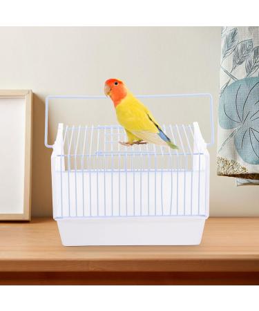 Portable Pet Bird Cage with Wooden Perch & Water Bottle - Ideal for Budgies, Conures, Cockatiels & Parakeets - Buy Online on GoSupps.com