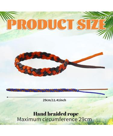 16 Pcs Adjustable Braided Leather Mosquito Repellent Bracelets - Deet-Free & Waterproof Bands for Adults and Kids - Natural Insect Protection - Multicolor - Buy Online on GoSupps.com