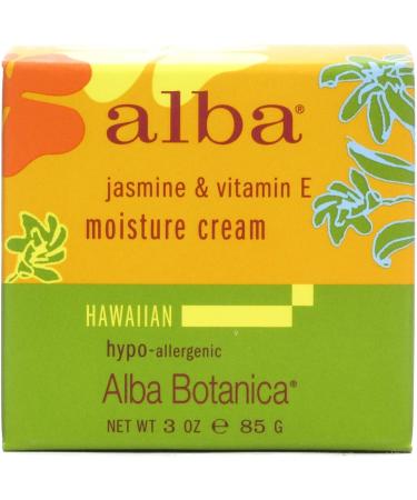 Alba Botanica Hawaiian Moisture Cream with Jasmine & Vitamin E - 3 oz (85 g) - Buy Online on GoSupps.com