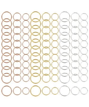 270 pieces 3 colors 3 sizes hair rings braid rings hair tips hair bows clips braid rings - Buy Online on GoSupps.com