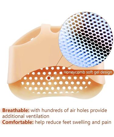 Metatarsal Pads for Women High Heels - 14 Pack Ball of Foot Cushions for Foot Pain Relief - Soft Gel Shoe Inserts for Neuroma and Callus - Skin Color (7 Pairs) - Buy Online on GoSupps.com