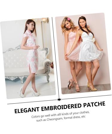 Operitacx 2 Pairs Flower Cloth Sticker Decor Sequin Applique Clothing Patch Stickers Wing Bride Accessories - Buy Online on GoSupps.com