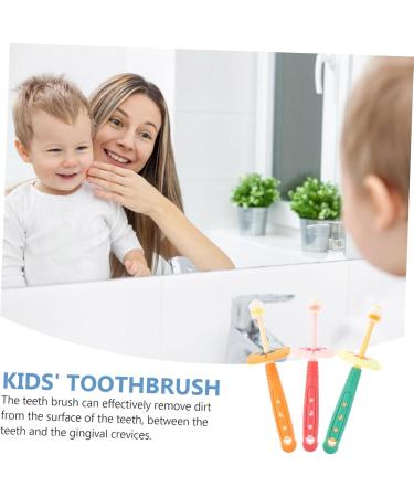 Sewoart Manual Toothbrush Set - 3 Soft Silicone Baby Brushes for Oral Care | Toddler Tooth Cleaning | Safe & Gentle Teeth Hygiene - Buy Online on GoSupps.com