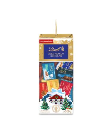 Lindt - Neapolitans SWISS PREMIUM CHOCOLATE - Mix of Milk-Hazelnut Chocolates, Milk-Nougat Chips, White-Nougat Chips, LINDOR