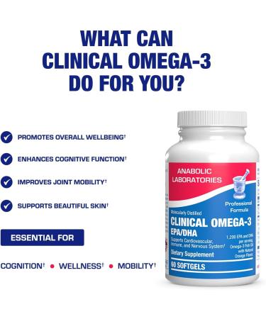 Omega 3 Fish Oil 1200 mg - Clinical DHA EPA Omega 3 Supplement with Burpless Fish Oil Brain Heart & Overall Health - Molecularly Distilled for Purity - Certified Sustainably Sourced (Orange Flavored) - Buy Online on GoSupps.com