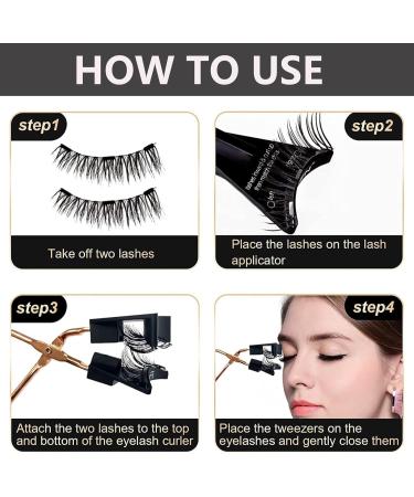 Magnetic Eyelashes with Applicator - Magnetic Eyelashes Natural Look Strong Hold No Glue Needed - Reusable Natural Magnetic Lashes Kit without Eyeliner - Buy Online on GoSupps.com