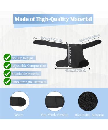 HOAAIGO Adjustable Shoulder Brace - Support & Stability for Men & Women - Black Right Shoulder Support Bandage - Buy Online on GoSupps.com