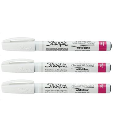 Sharpie Oil-Based Paint Marker Extra Fine Point Silver Ink Pack of 3