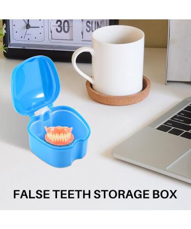 Scalewbin Prostheses Suitcase - Travel Storage Box for False Teeth with Cup & Sieve | Blue Bath Box Container - Buy Online on GoSupps.com