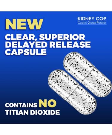 Kidney COP 120 Capsules: Patented Support for Calcium Oxalate Crystals - Stops Stone Recurrence - Stronger Than Chanca Piedra - 1 Pack - Buy Online on GoSupps.com