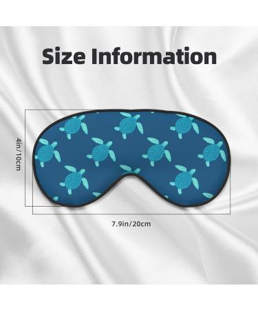 Cute Turtle Print Sleep Eye Mask | Soft Blindfold with Elastic Strap | Perfect for Night Sleeping & Travel - Buy Online on GoSupps.com