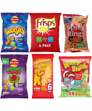 Walkers Original Variety of Snacks & Crisps Sharing bag Multi Pack Bags - Mixed 6 types - Buy Online on GoSupps.com