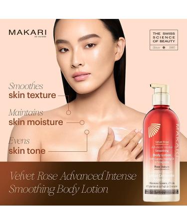 Makari Velvet Rose Advanced Smoothing Body Lotion | Anti-Aging Moisturizing Brightening Cream with Guarana Rosehip Oil Pomegranate & Collagen | 476g - International Shipping - Buy Online on GoSupps.com