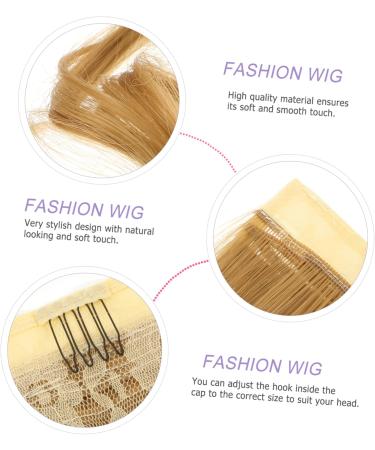 Beatifufu Curly Wig Ponytail Tails Hair Extensions Long Hair Extension Brown Wavy Hairpiece Hair Barrettes for Women Ponytail Hairpiece Hair Miss High Temperature Wire Real Hair Extend 60X12cm Picture 4 - Buy Online on GoSupps.com