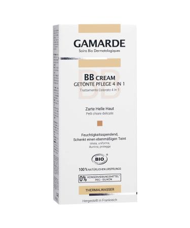 Gamarde Bio-Kosmetik: BB Cream-Tied care 4 in 1 bright skin I Tinted daily cream natural cosmetics I bb cream vegan I vegan bb cream i make-up cream complexion i daily cream tinted i 40 ml fair skins