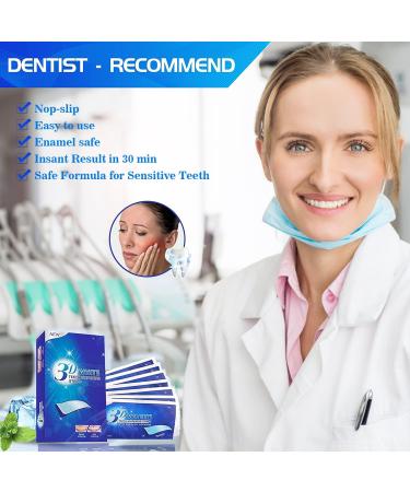 Professional White Stripes Teeth Whitening Strips - 14 Pack (28 Strips) for Effective Stain Removal & Mint Freshness - Buy Online on GoSupps.com