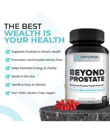 Empower Health Beyond Prostate Supplement Prostate Health Support with Saw Palmetto Zinc Red Raspberry and Stinging Nettle Urinary and Prostate Wellness Complex 60 Capsules - Buy Online on GoSupps.com