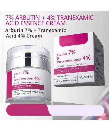 Alpha arbutin 7 tranexamic acid 4 Cream Creme Eclaircissante Peau Noir Puissant Niacinamide glutathion taches brunes taches de rousseur imperfections pigmentation soins de la peau cor ens - Buy Online on GoSupps.com