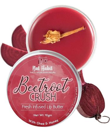 Beetroot Lip Balm for Lip Lightening Lip Mask for Dark Lips | Natural Ayurvedic Lip Care | Fresh Kitchenmade Desi Ghee Raw Honey Shea Beetroot Vitamin E | Express Dry Lips Repair 10g 0.35 Ounce