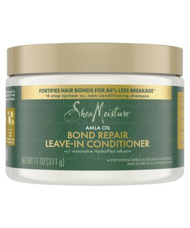 SheaMoisture Bond Repair Leave-In Conditioner Amla Oil to Strengthen and Repair Curls with Restorative HydroPlex Infusion 11 oz