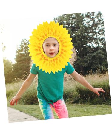 Alasum Sports Games Props Decor Sunflower Hood Yellow Flower Headgear Sunflower Headdress Kids Dresses Girl - Buy Online on GoSupps.com