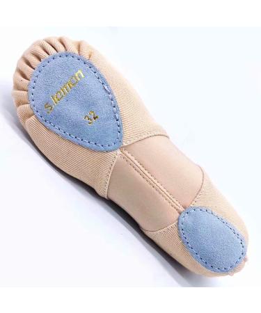Buy s.lemon Girls Ballet Shoes - Pink Stretch Slippers for Women | Elastic Ballet Shoes EU Size 32 - Buy Online on GoSupps.com