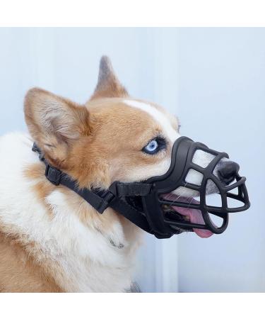 Premium Silicone Basket Muzzle for Medium & Large Dogs | Anti-Bark Dog Muzzle | International Shipping - Buy Online on GoSupps.com