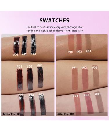 Lip Stain Peel Off 3 Pack Waterproof Long Lasting Lipstick Easy to Apply Lip Color for Ladies Ladies Brides Students Travelers Beauty Lovers Weddings Parties and Day - Buy Online on GoSupps.com