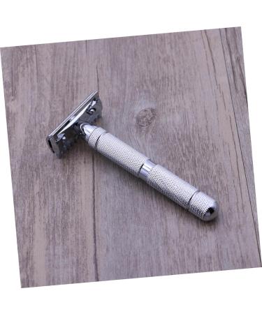 Shop Minkissy Steel Safety Razor - Structured Design Double Edge Razor for Men | Quality Wooden Handle Perfect for Smooth Shaving - Buy Online on GoSupps.com