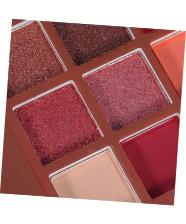 SKISUNO Eyeshadow Powder 9 Eyeshadow Metallic Eye Shadow Palettes Women Eye Shadow Makeup Palette Flash Shimmer Eyeshadow 1 count (Pack of 1) Red - Buy Online on GoSupps.com