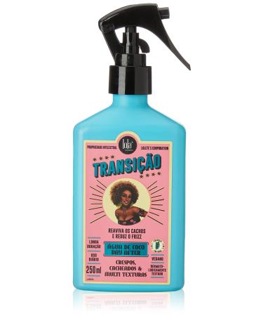 Lola From Rio - Transicao - Coconut Water Spray for Day After Curls Hydrates Moisturizes Reduces Frizz and Revives Curls 8.45 Fl Oz