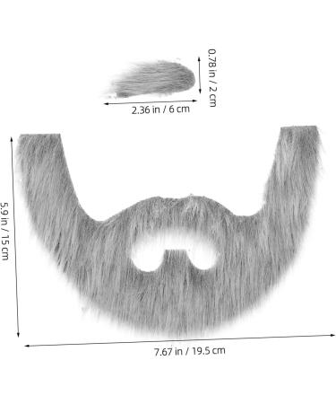 IMIKEYA 1 Jeu Fausse Barbe Simul e Cire Moustache Barbe De Costume Poil Barbes De Costume Sanglier Homme Gonflable Plus Kit Barbe pour Homme Barbe Blanche Chiffon Grey Gris - Buy Online on GoSupps.com